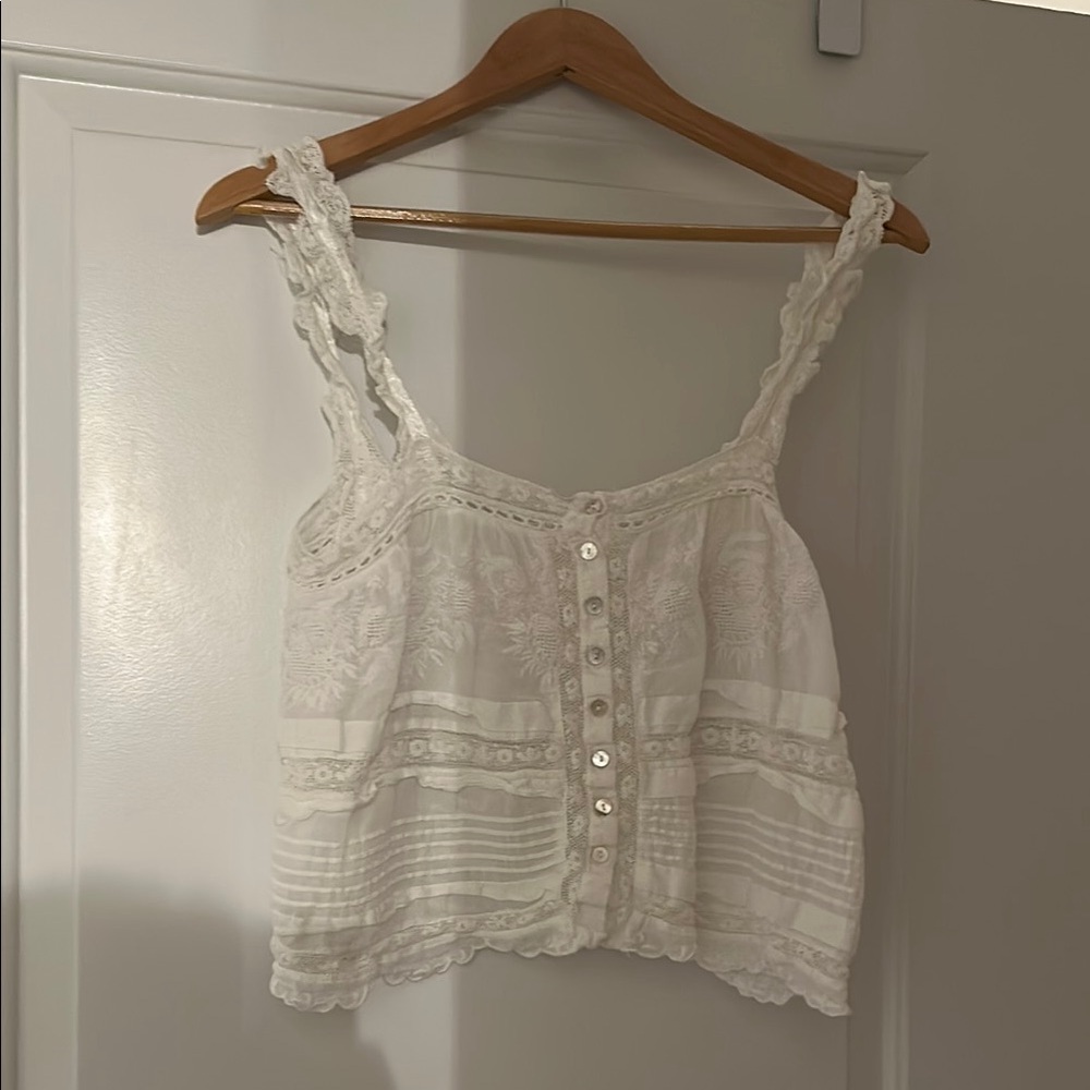 LoveShackFancy Size S Sully Heritage Tank Top